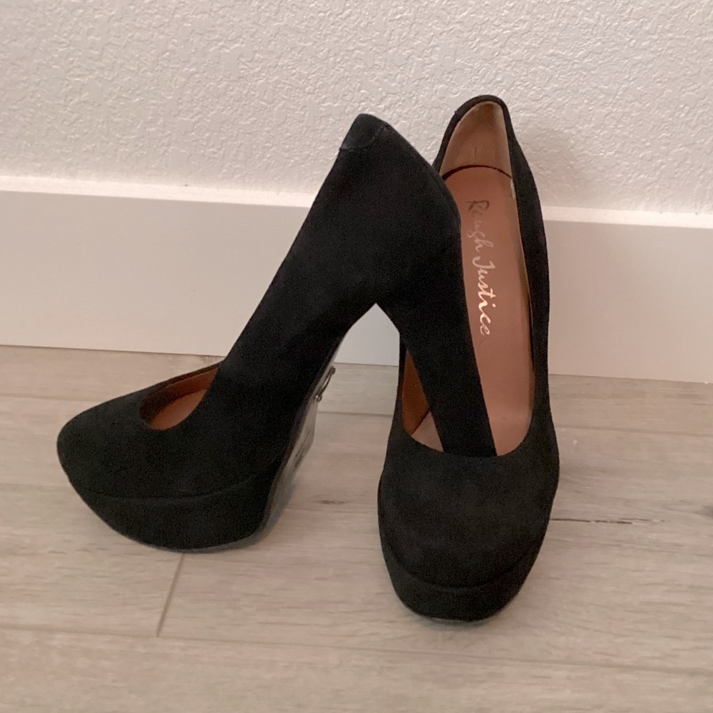 Rough Justice Black Platform Pump